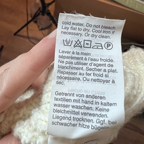 The Reeds Turtleneck Side Button Cable Knit Wool Blend Sweater - Picture 8 of 9